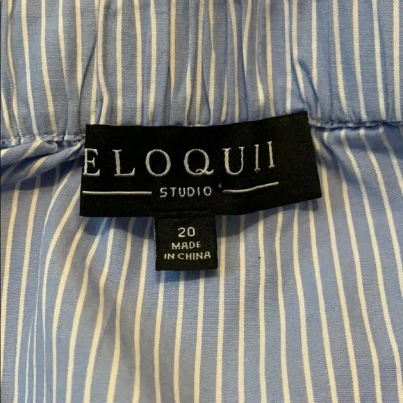 ELOQUII Off Shoulder Cotton Top Size 20 - Picture 7 of 8